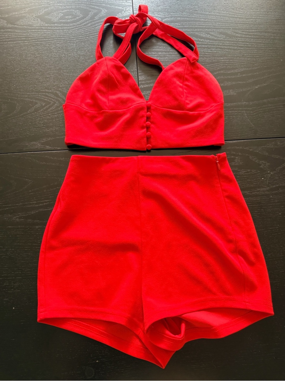 Forever 21 Red High-Waist Shorts - Vibrant Summer Set